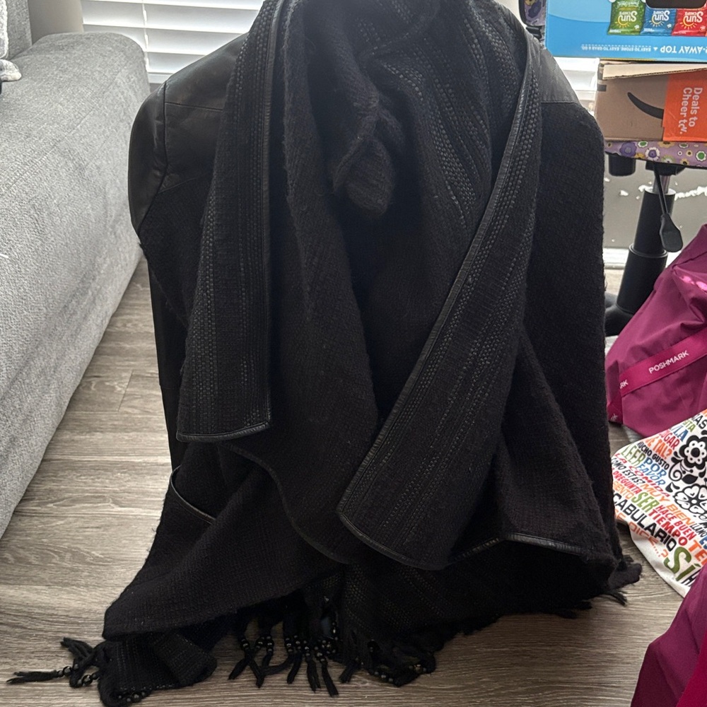 Skingraft Black Cape Jacket